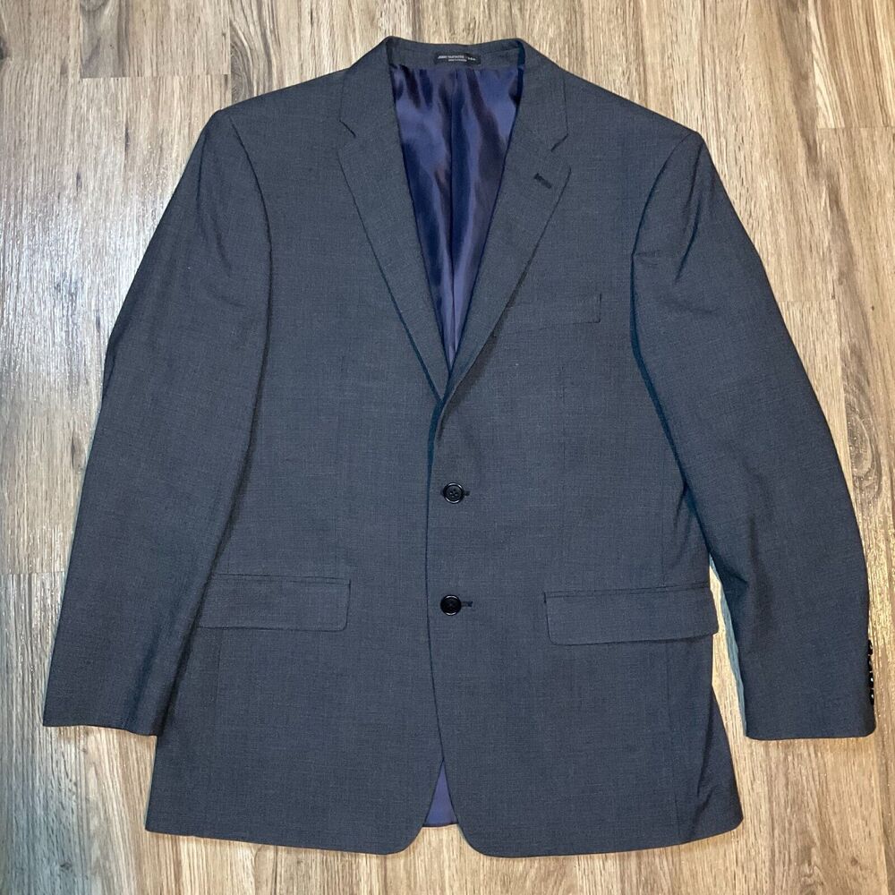 John Varvatos Star USA Blazer‎ Suit Jacket Sport Coat Black Stretch Mens 42R